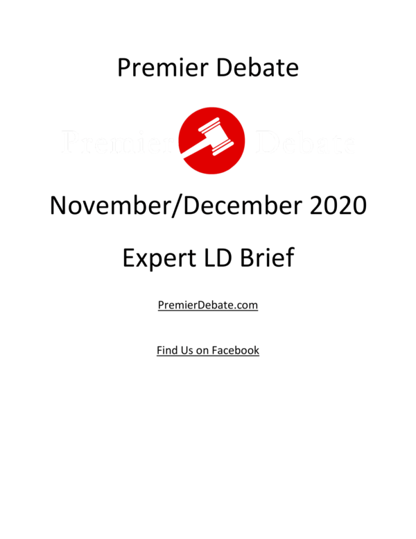 November-December 2020 Expert LD Brief